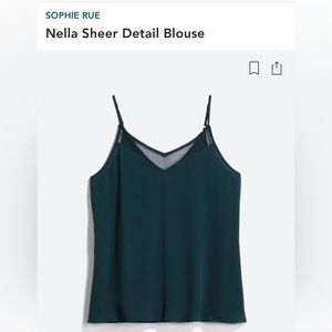 Sophie Rue Nella Sheer detail blouse. Size large